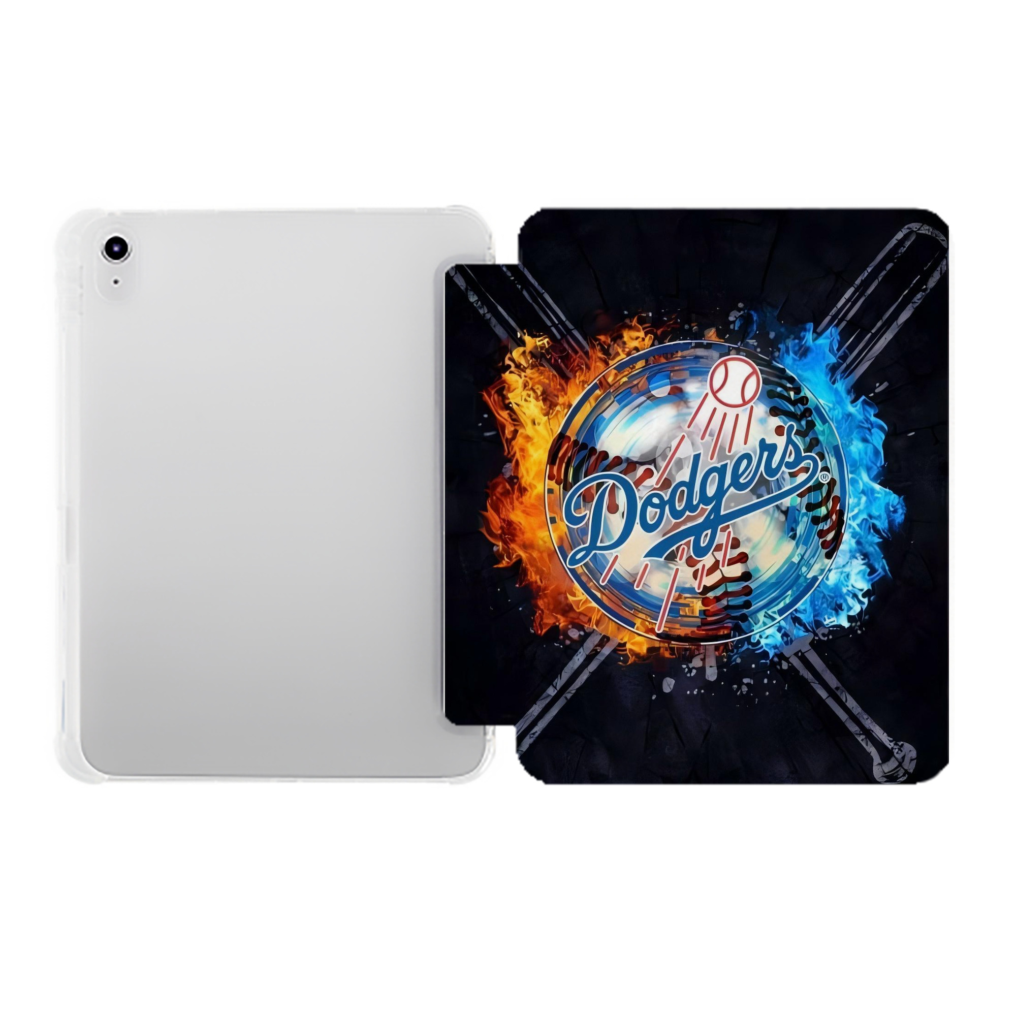  Premium Tri-Fold PU Leather & Silicone IPad Case With Pencil Slot – Fits 9.5,10.5,10.9 – Adjustable Stand, Slim, Protective